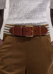 Brown Wide Crop Pant
