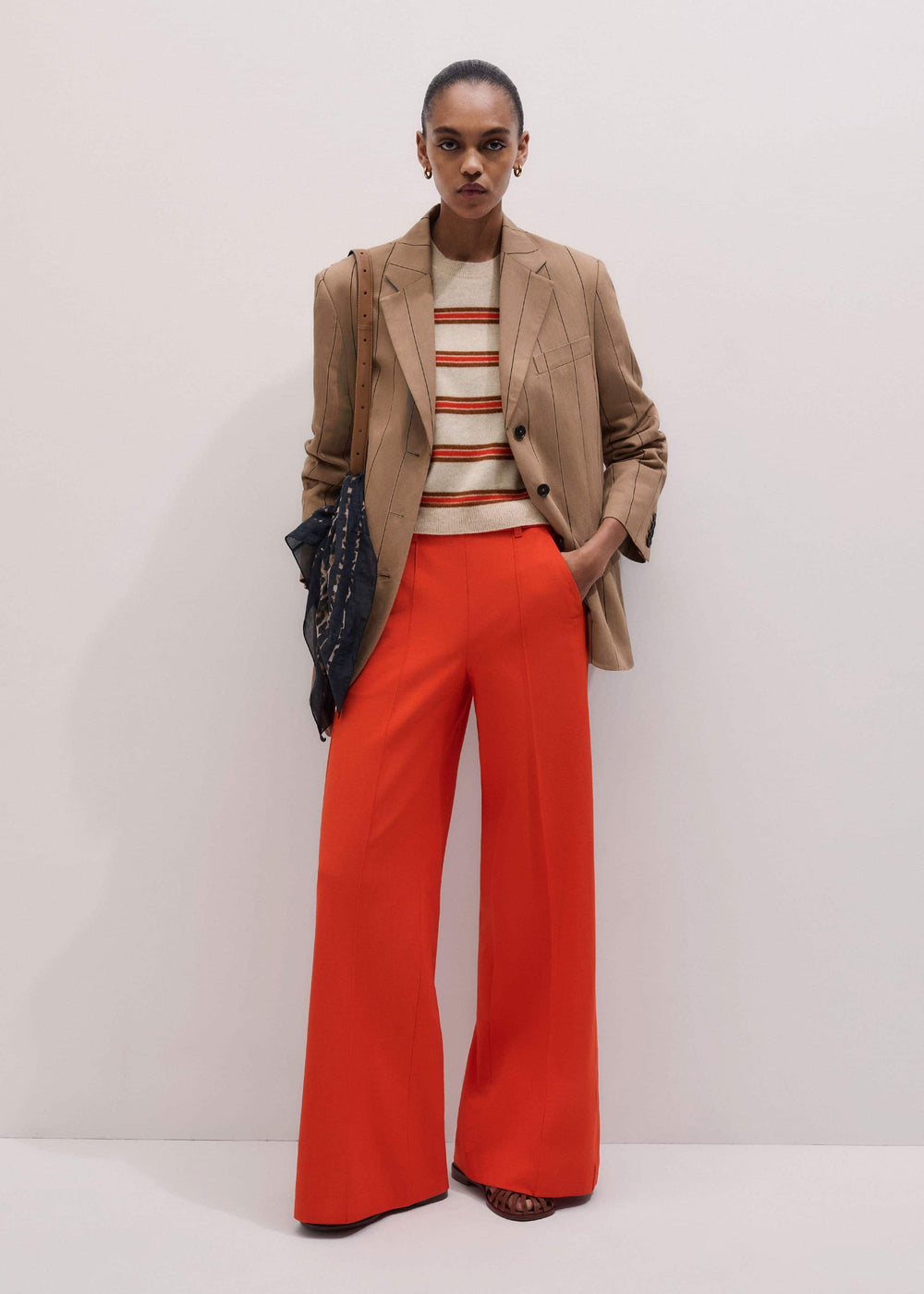 Orange Forever Wide-Leg Pant