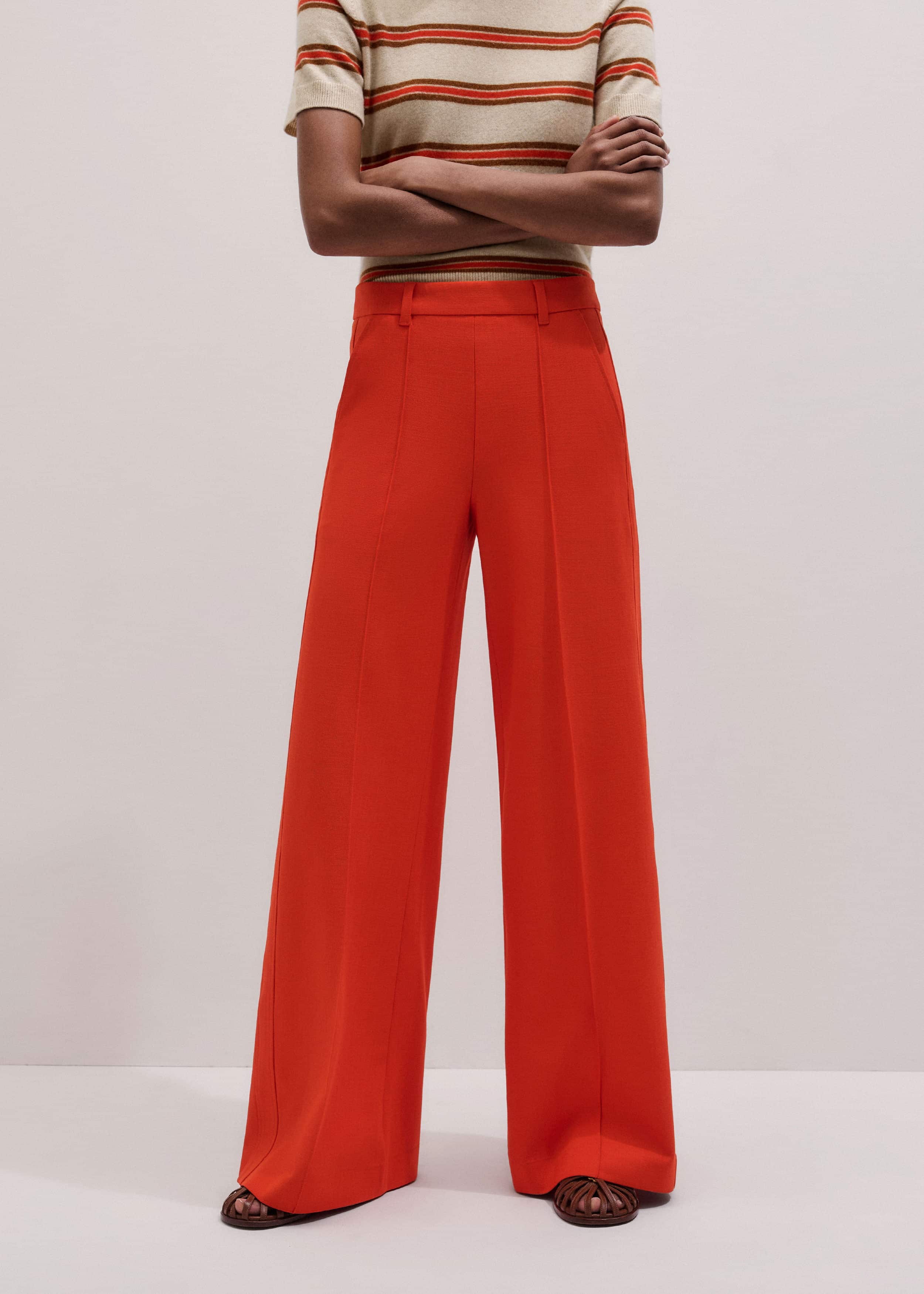Orange Forever Wide-Leg Pant