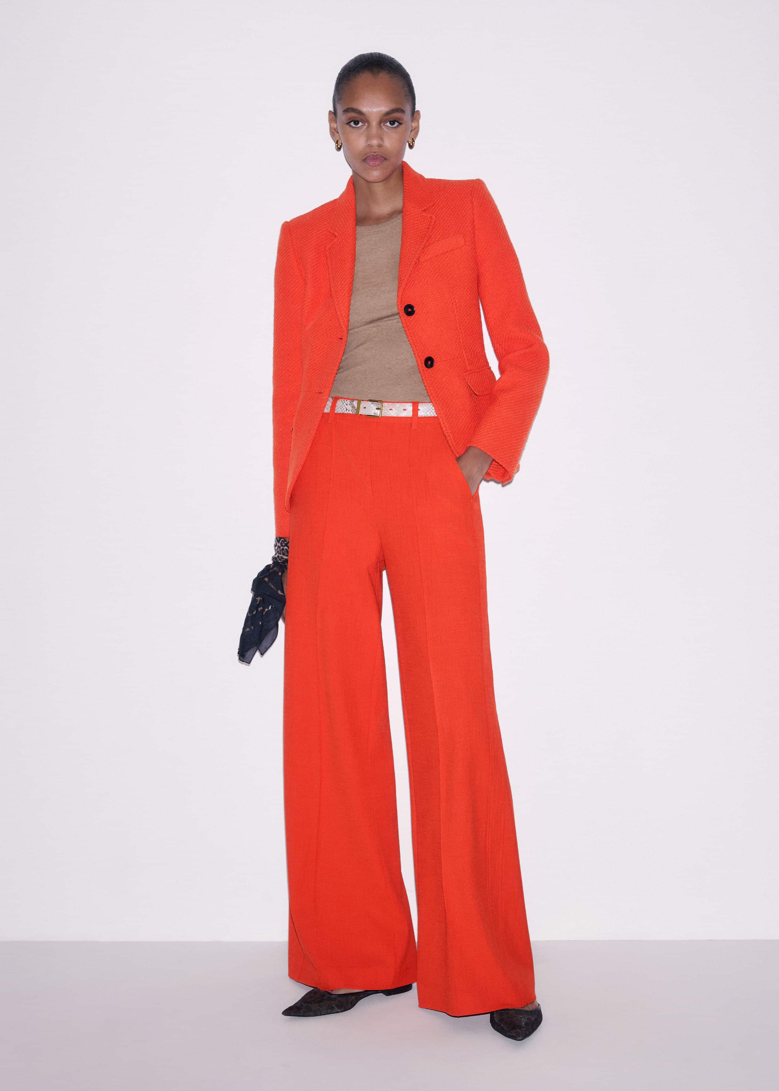 Orange Forever Wide-Leg Pant
