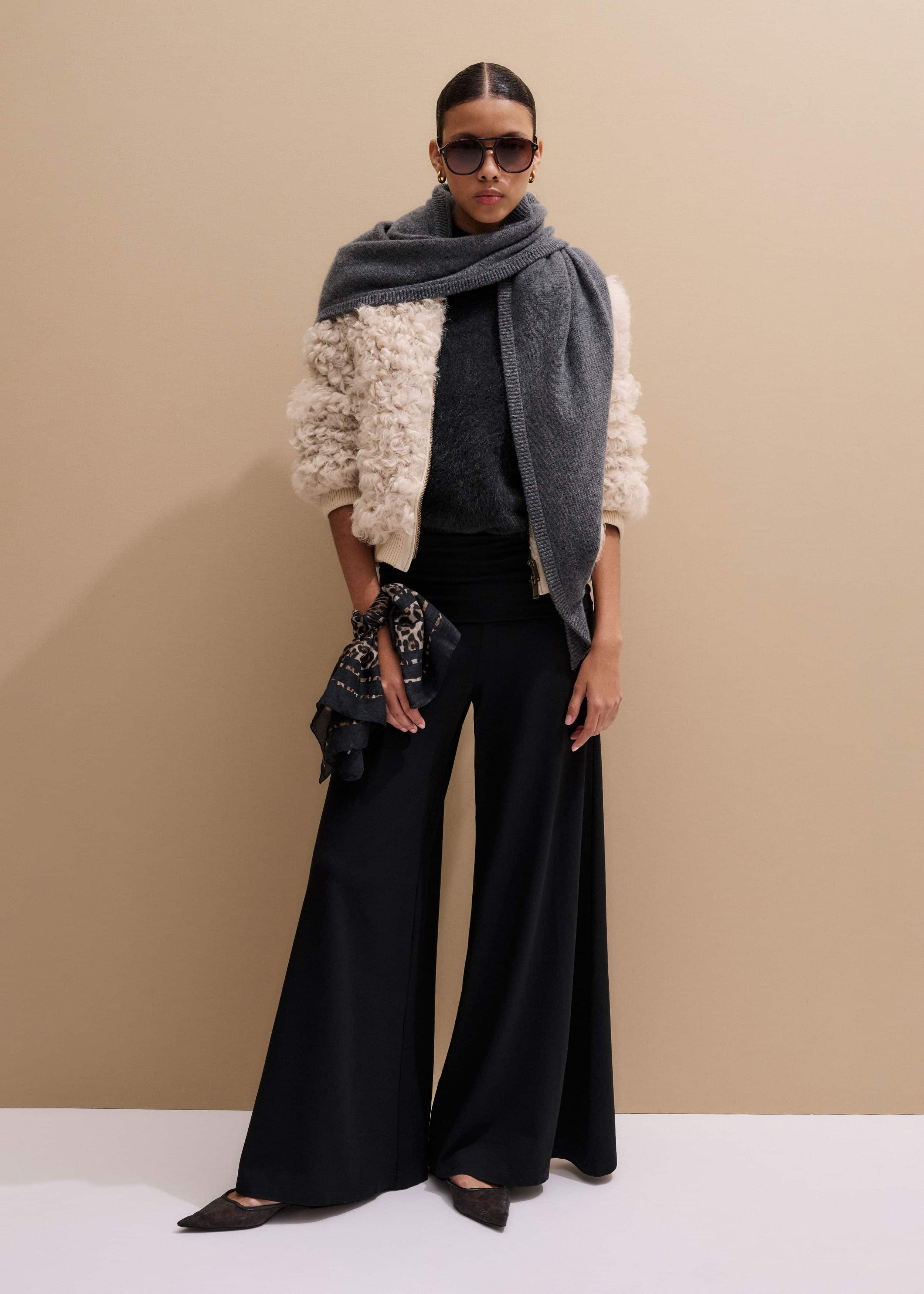 Black Super Wide Palazzo Pant