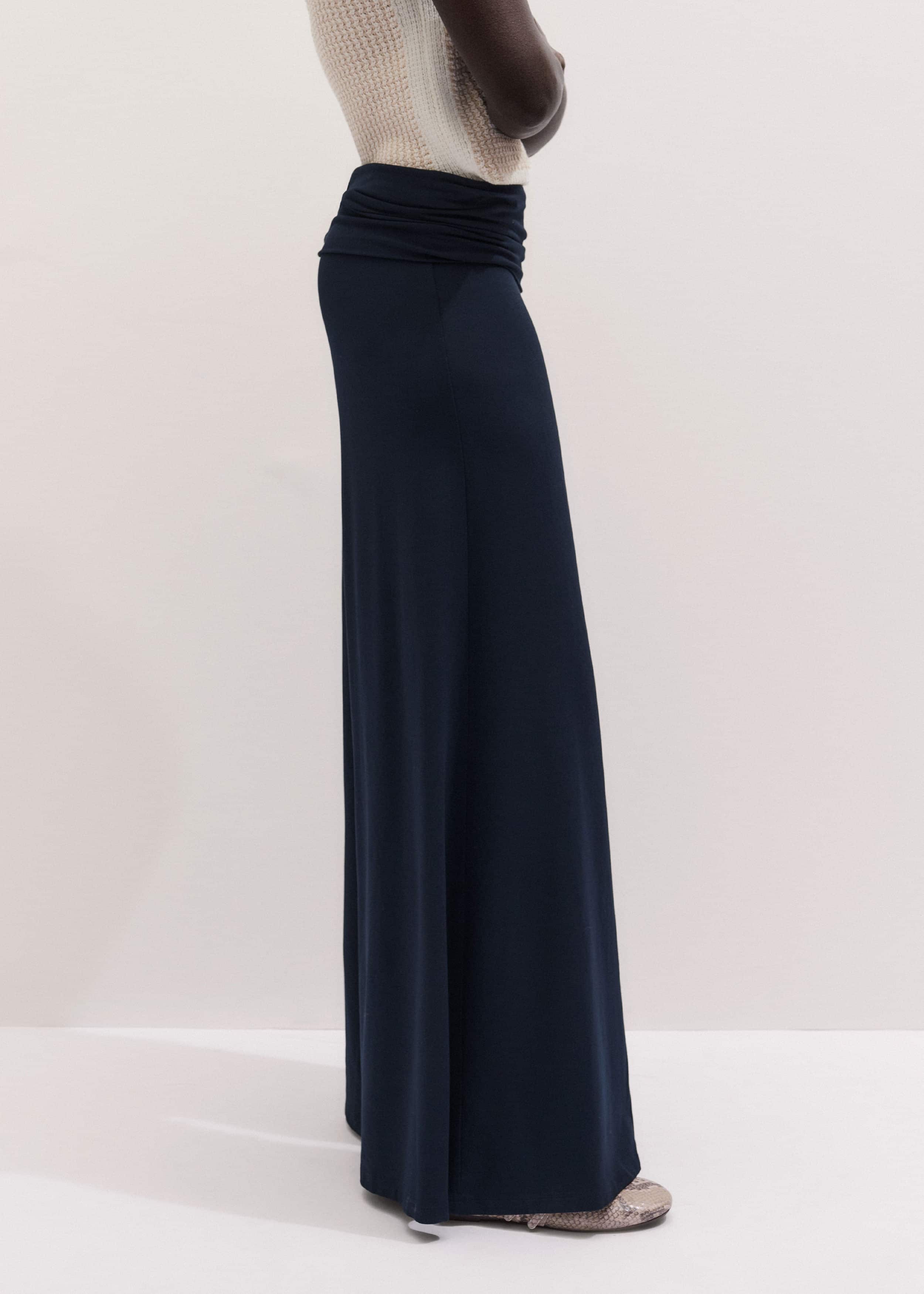 Navy Super Wide Palazzo Pant