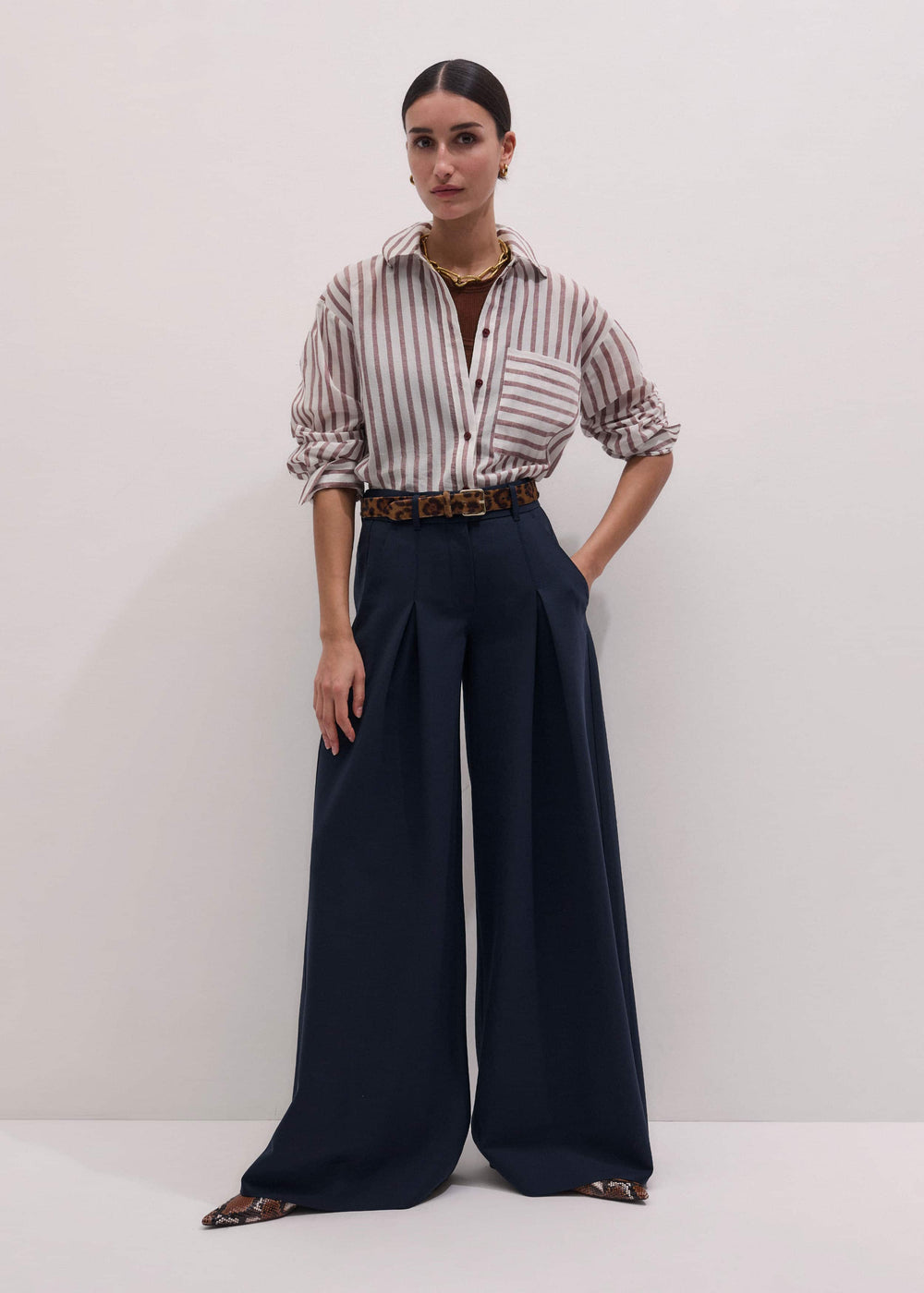 Navy Ultimate Very Wide-Leg Pant