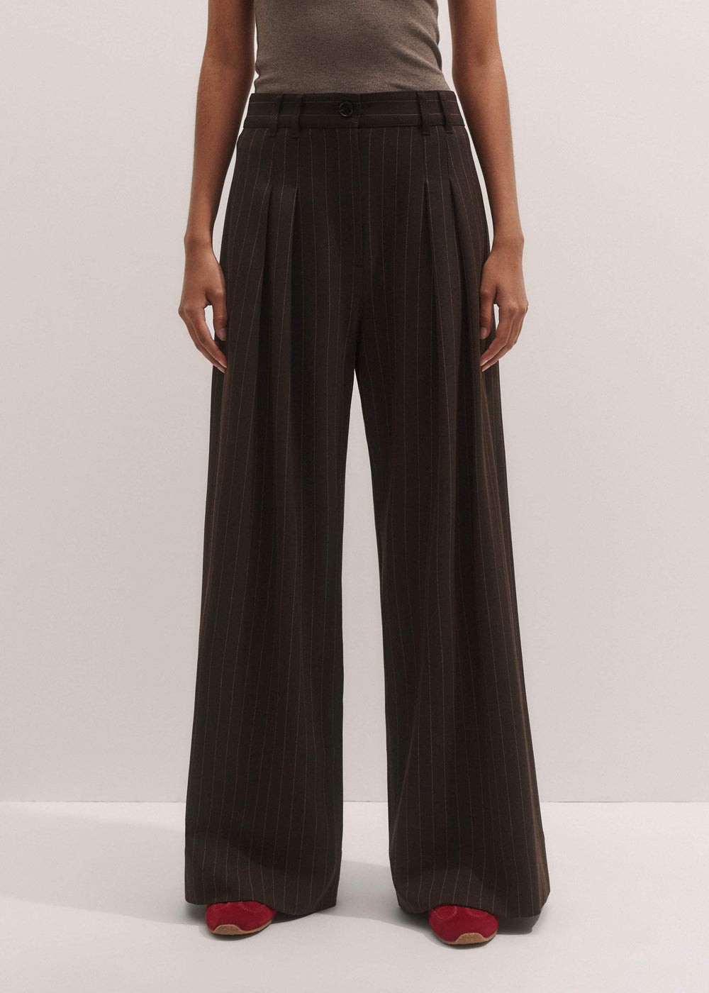 Brown Wide-Leg Pant