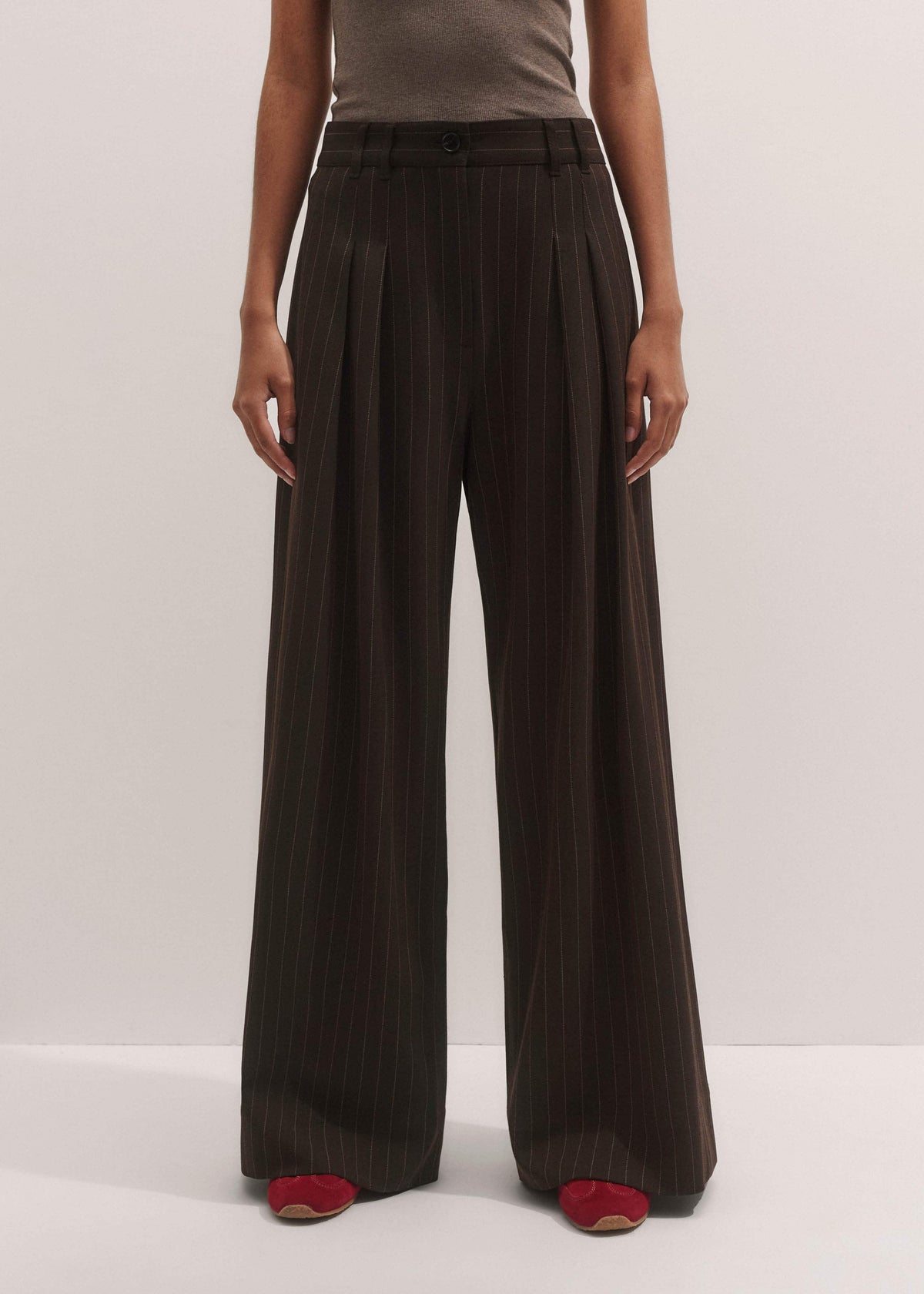 Brown Wide-Leg Pant