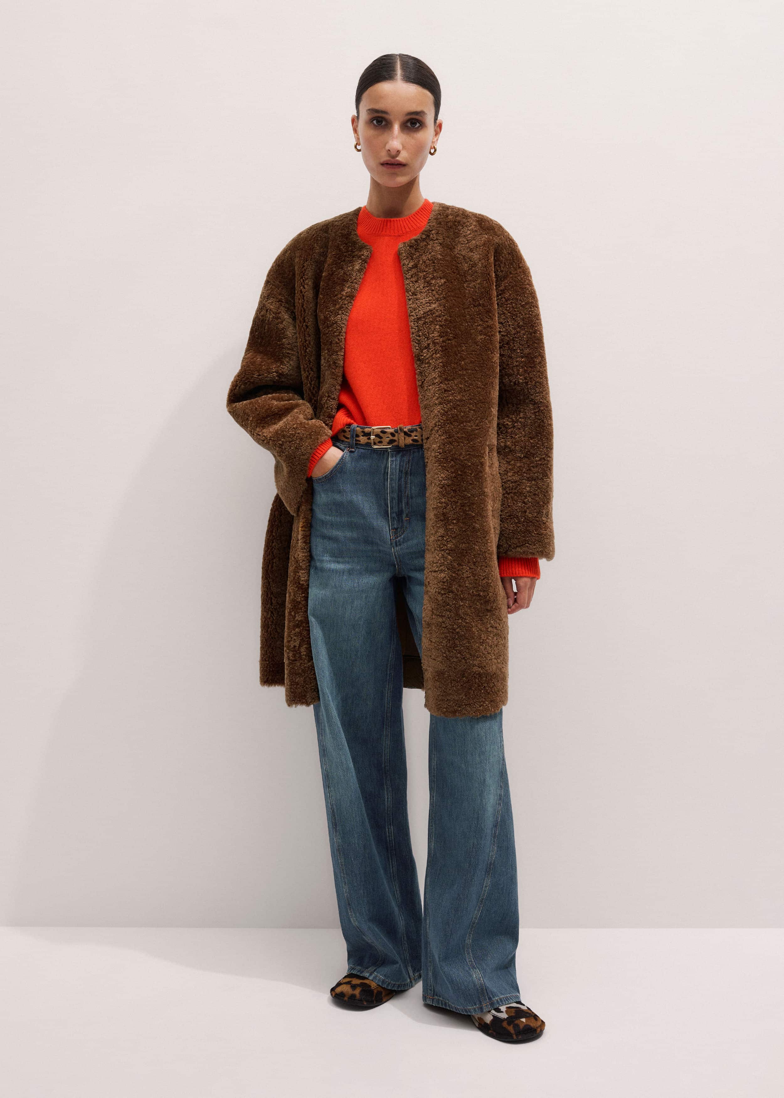 Blue Relaxed Straight Insert Jean