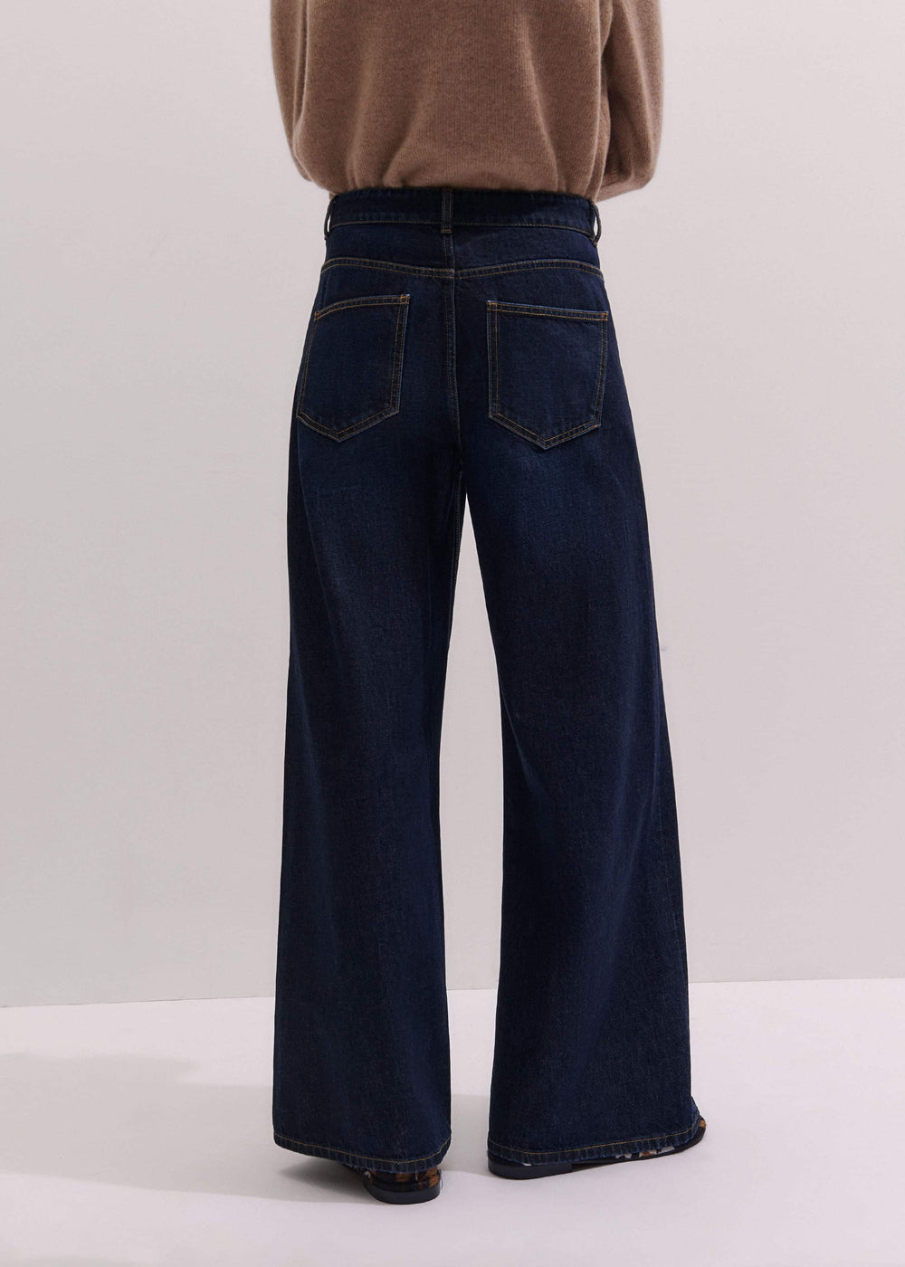 Dark Blue Rinse Wash Ultimate Wide-Leg Jean