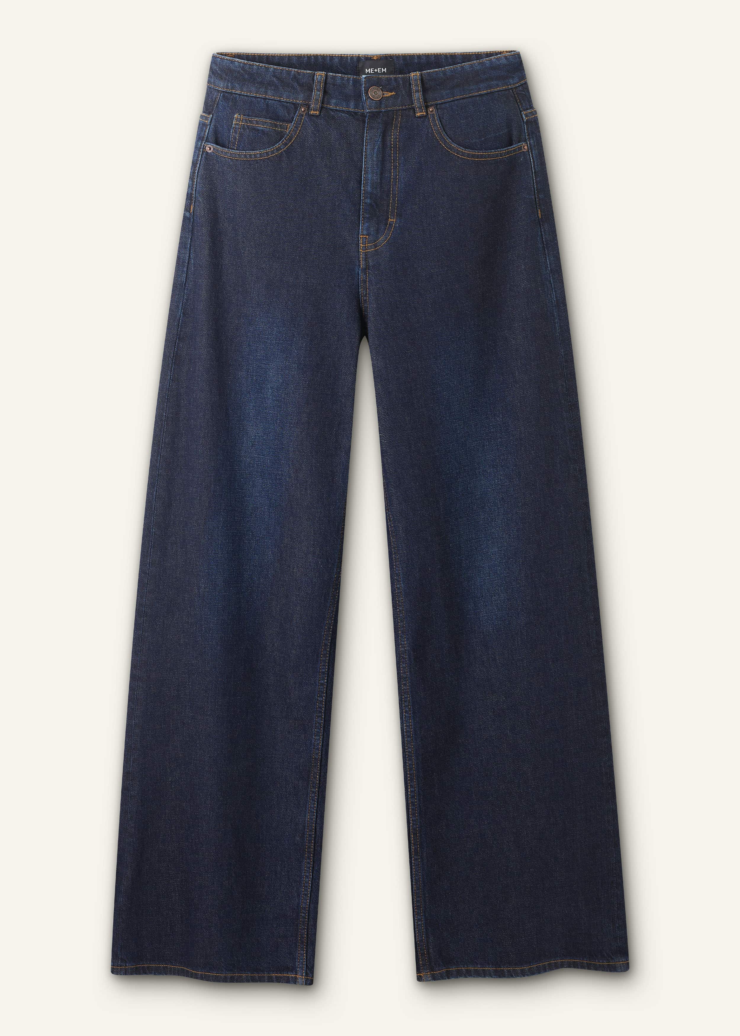 Dark Blue Rinse Wash Ultimate Wide-Leg Jean