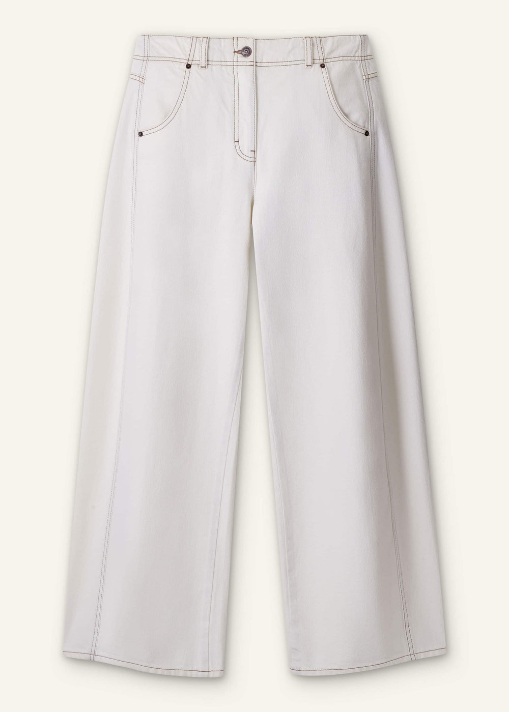 White Relaxed Engineered Jean
