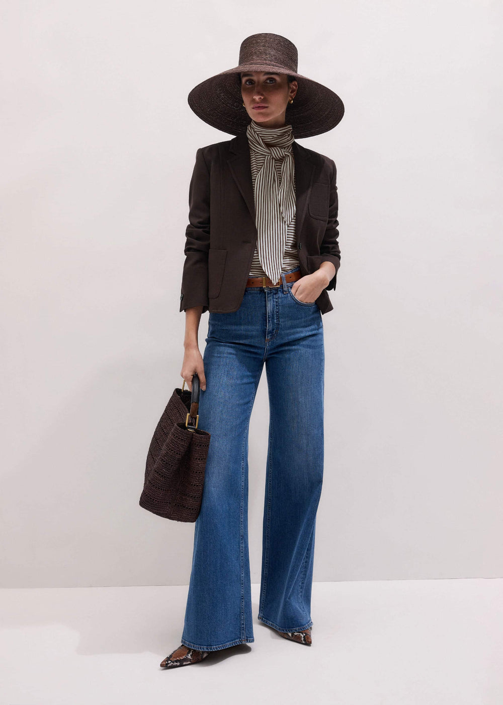 Blue Super Flare Wide Jean