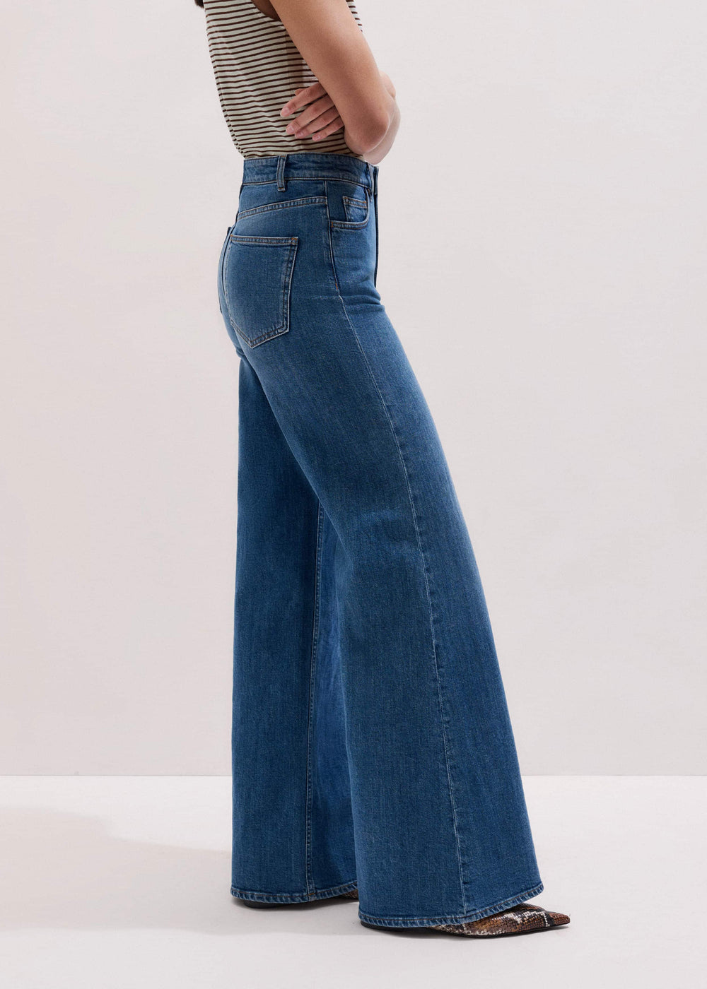 Blue Super Flare Wide Jean