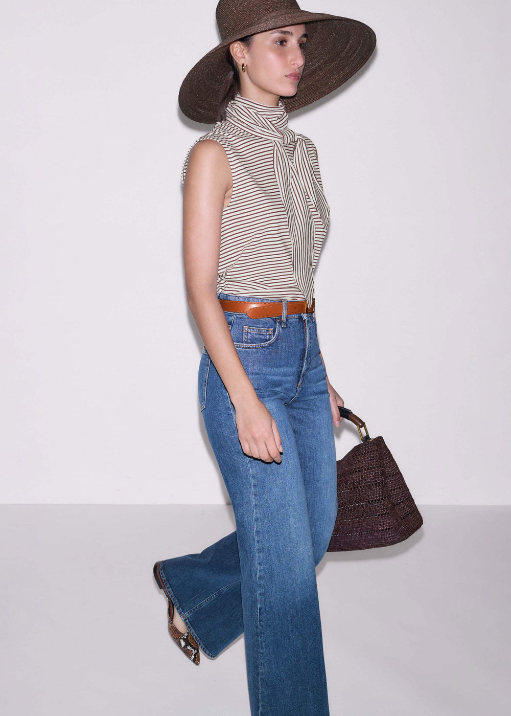 Blue Super Flare Wide Jean