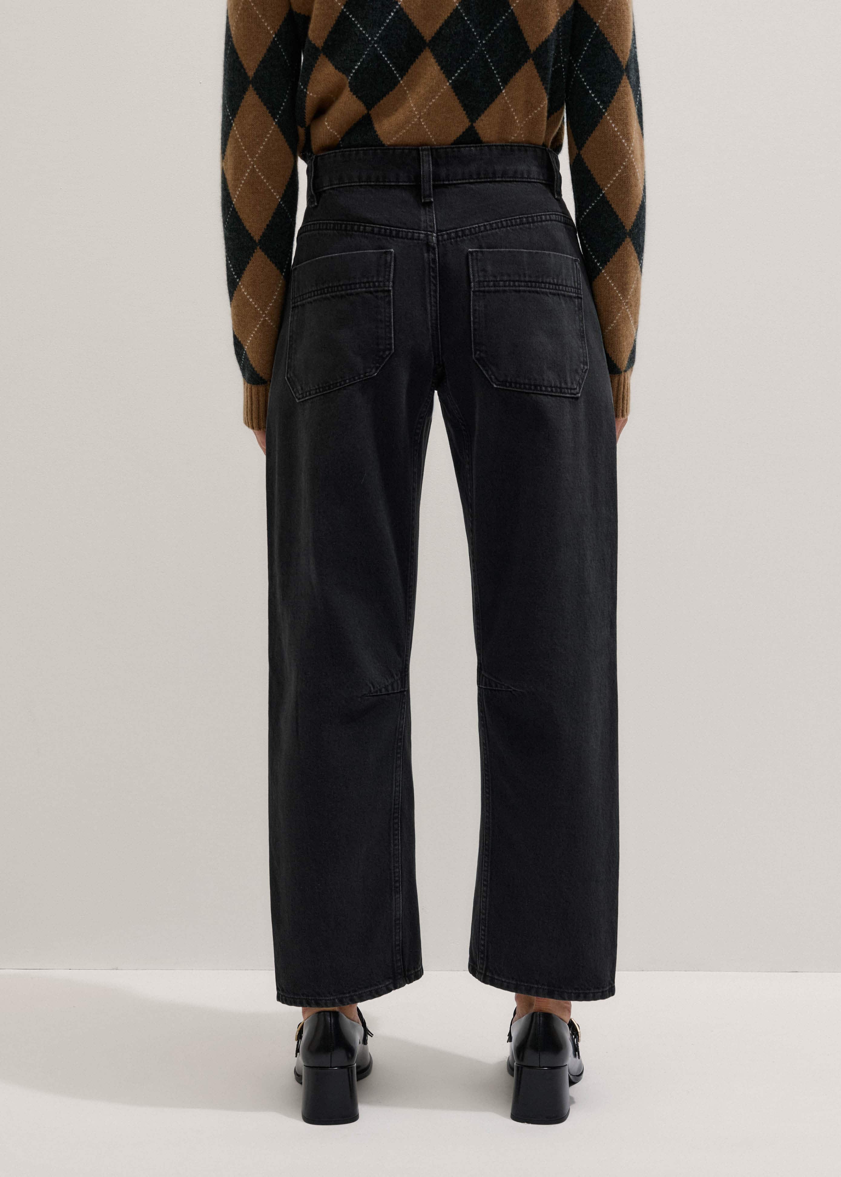 Black Patch Pocket Engineered Jean