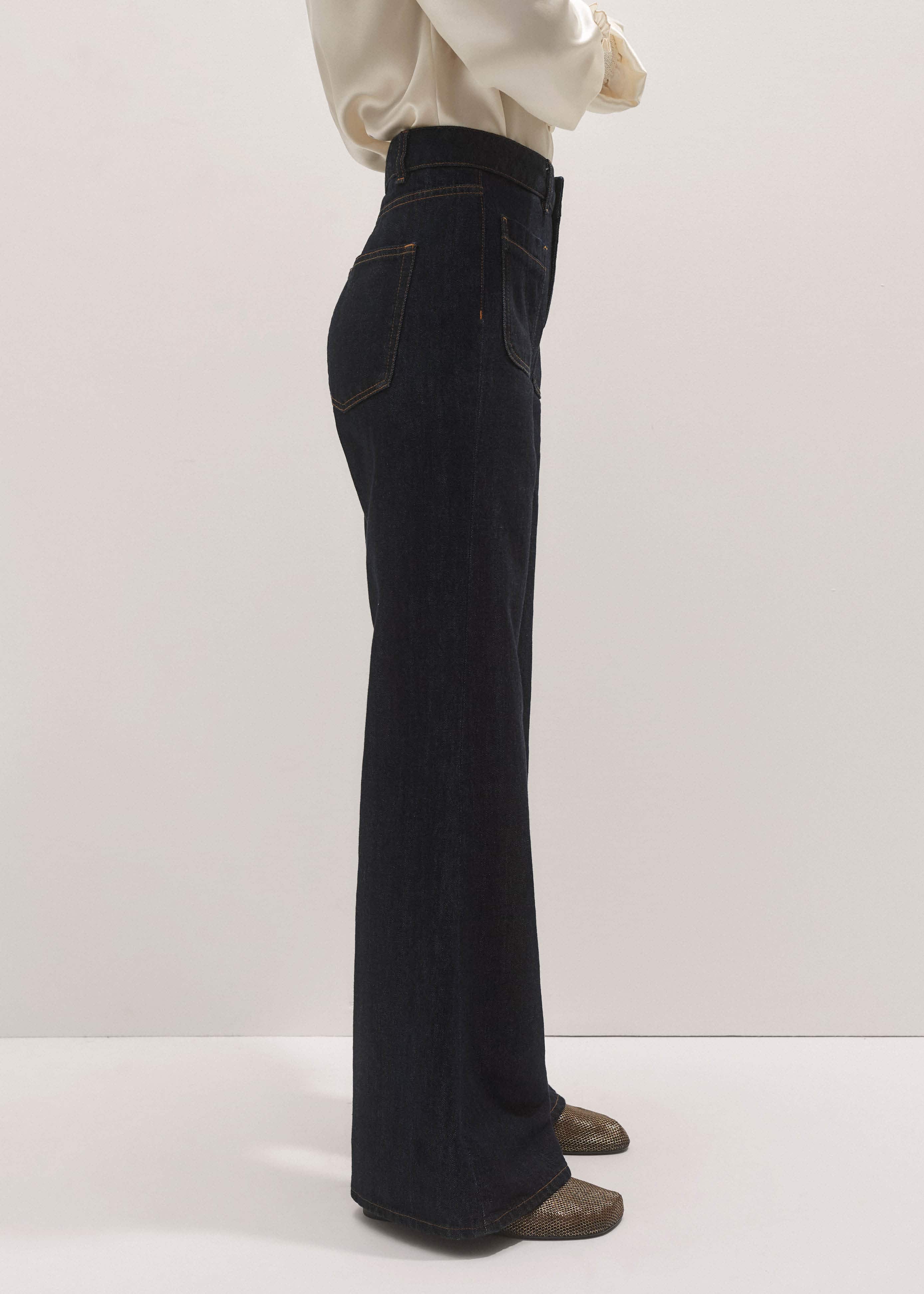 Blue Subtle Flare Jean