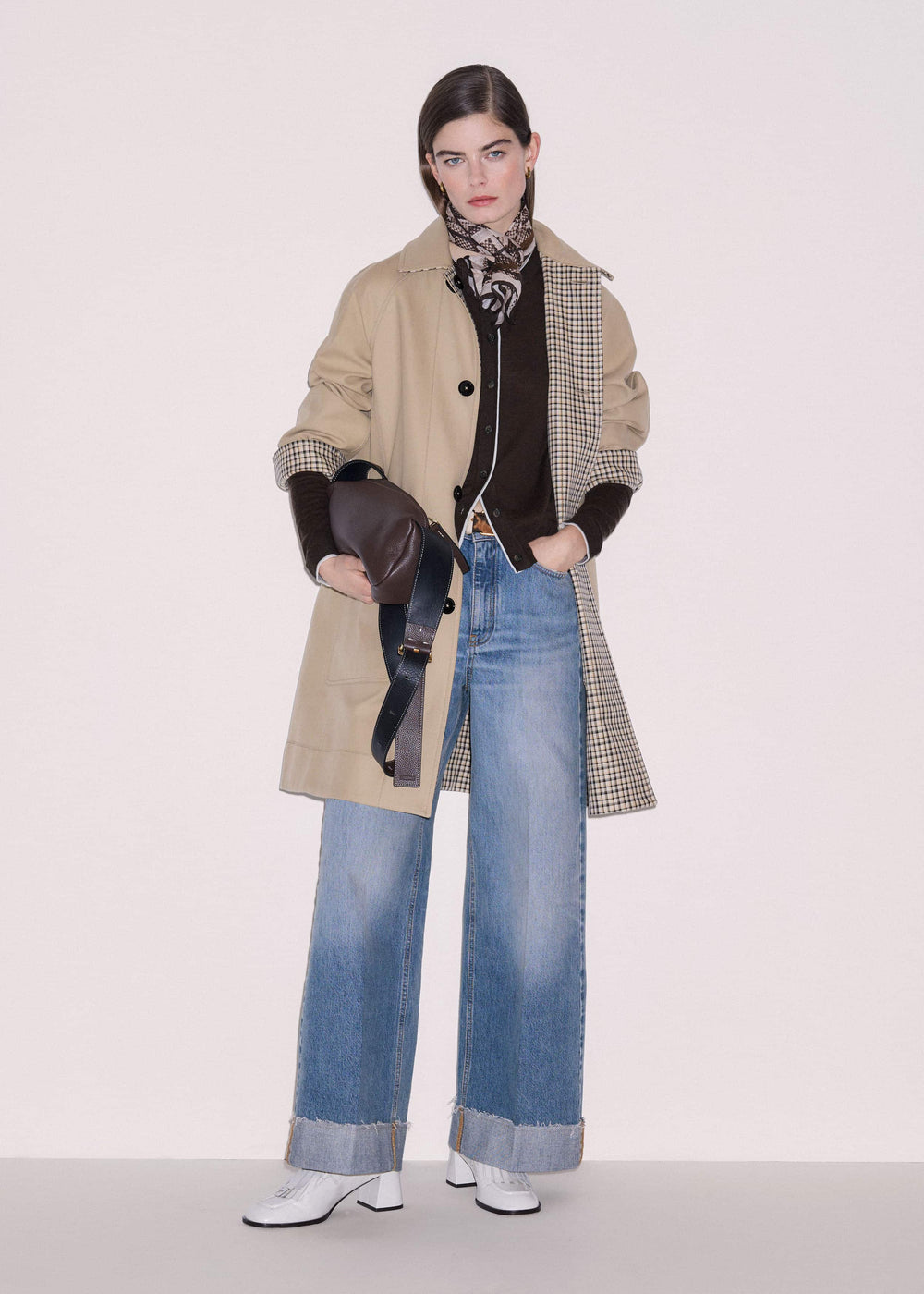 Mid Blue Straight Ankle Grazer Jean