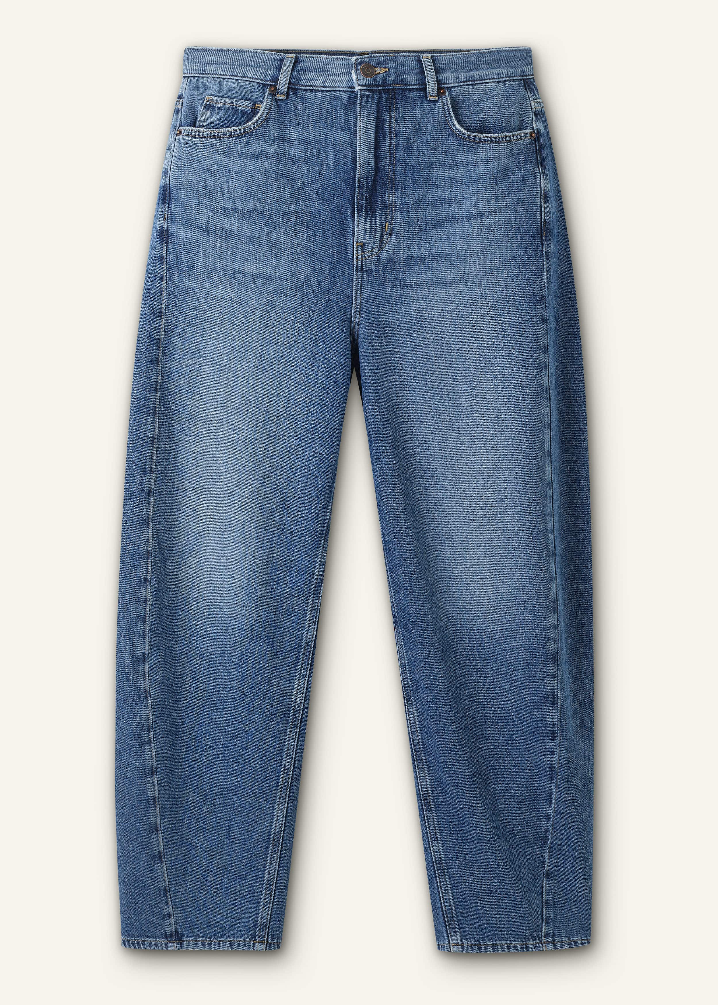 Blue Engineered Barrel Jean