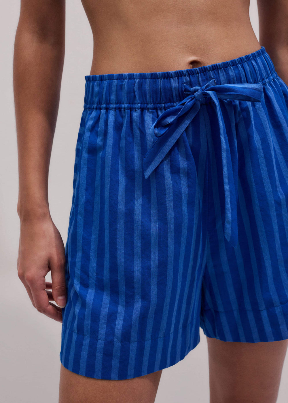 Blue Striped Beach Short