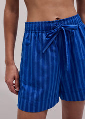 Blue Striped Beach Short