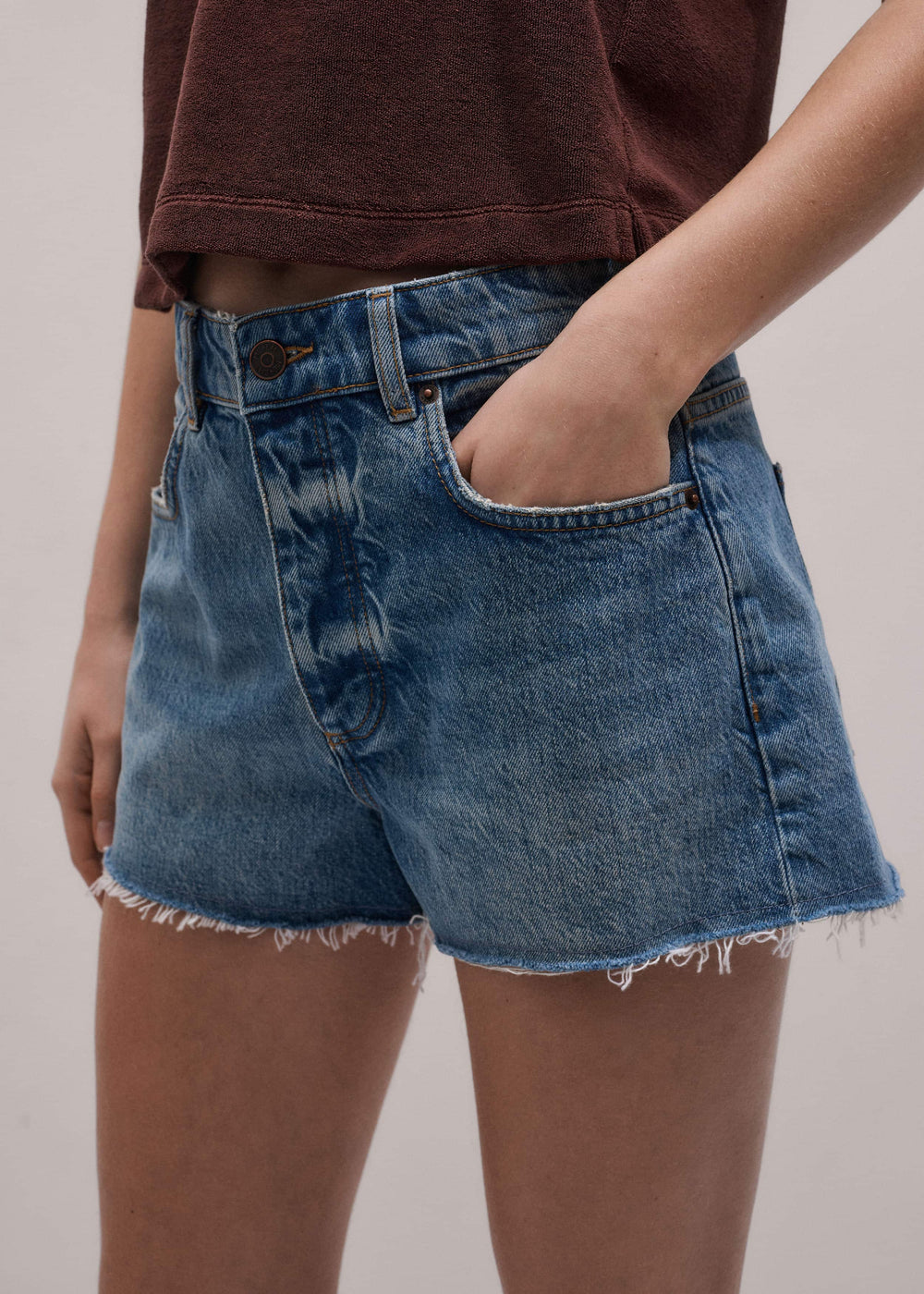 Blue Classic Cut Off Short