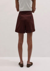 Cinnamon Brown Tailored Summer Short