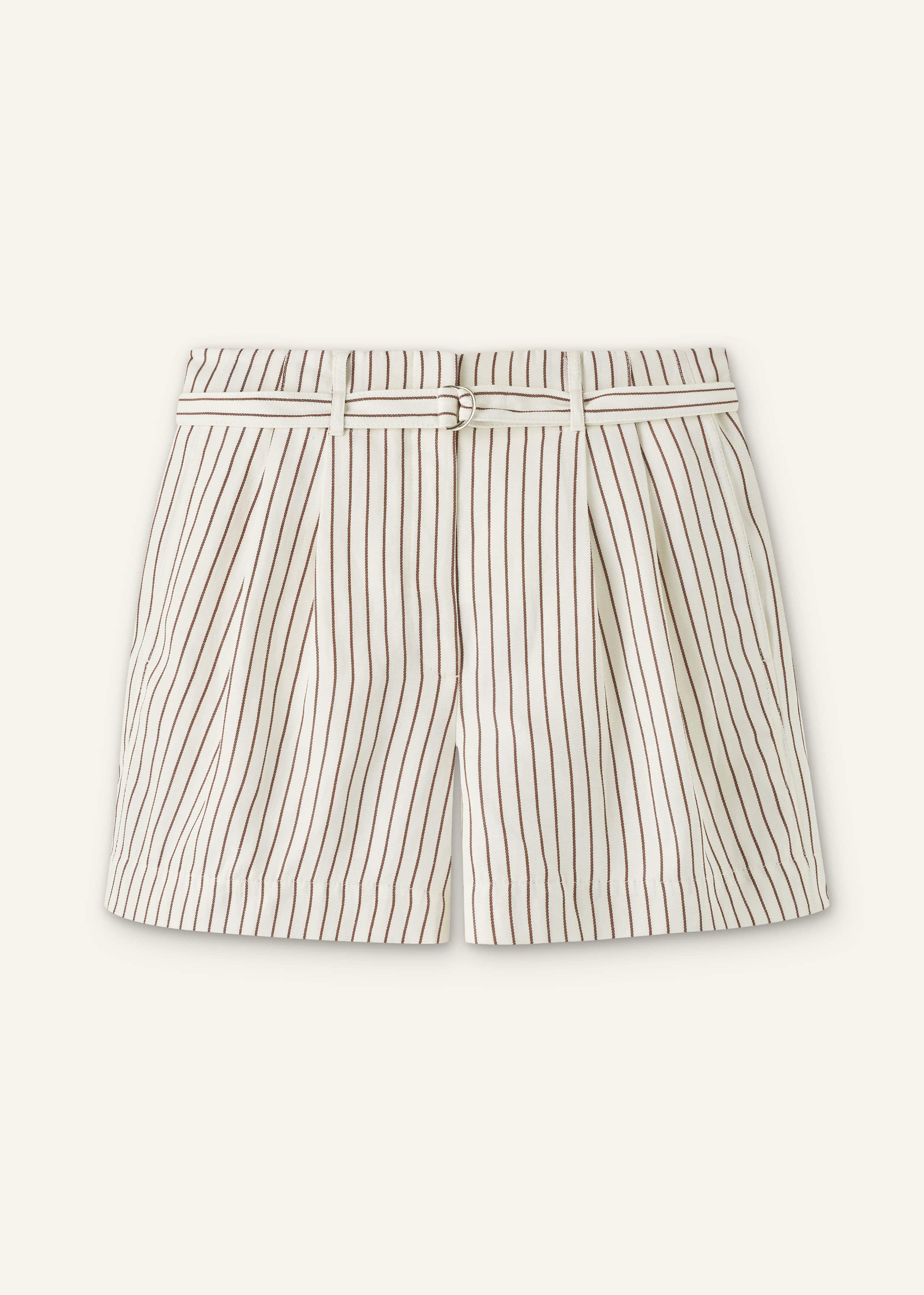 Ivory Tailored Pleat Short