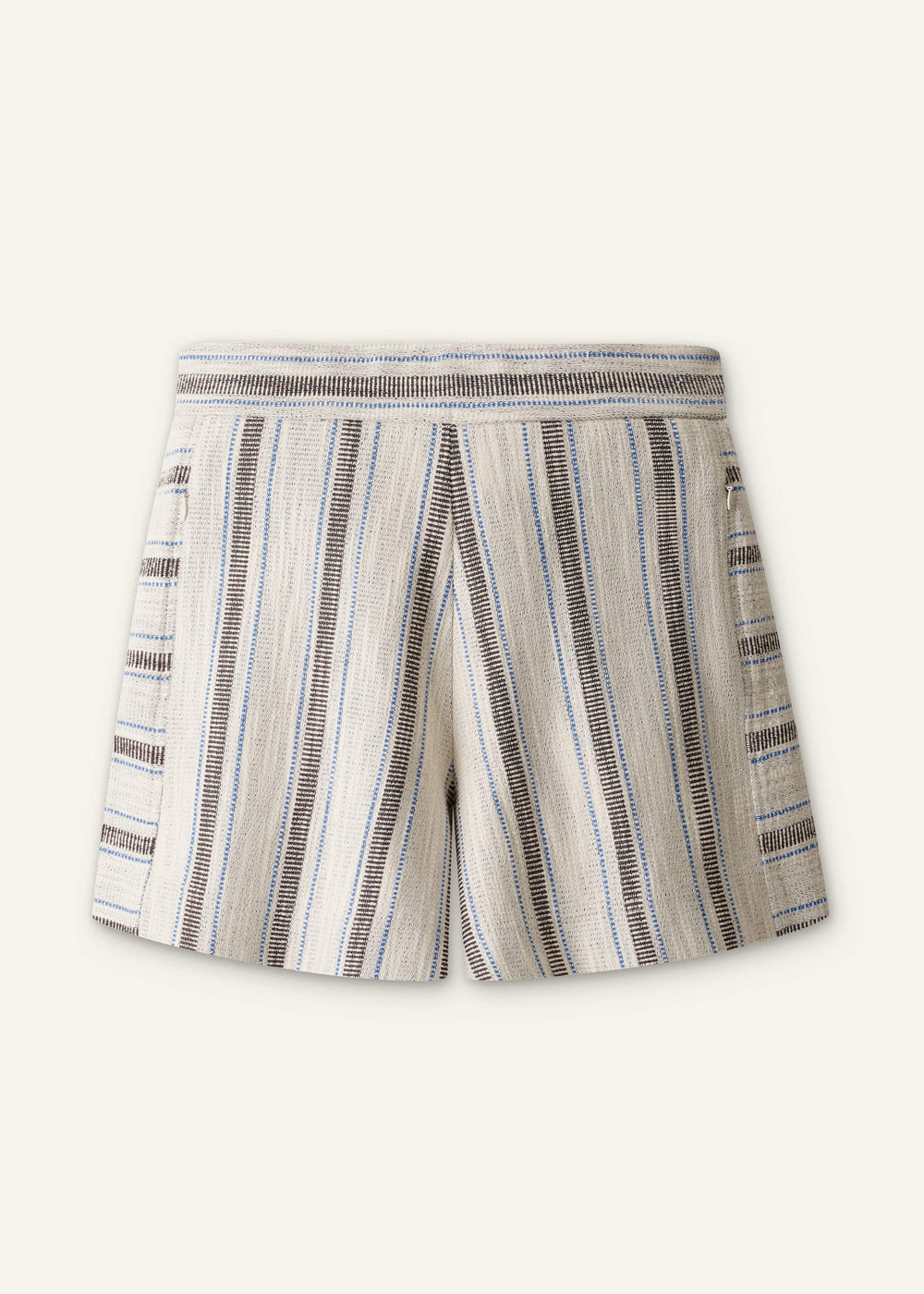 Cream Stripe Short