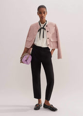 Black Slim Crop Forever Tux Pant | Woven Pants