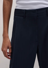 Navy Pinstripe Clever Pant
