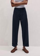 Navy Pinstripe Clever Pant