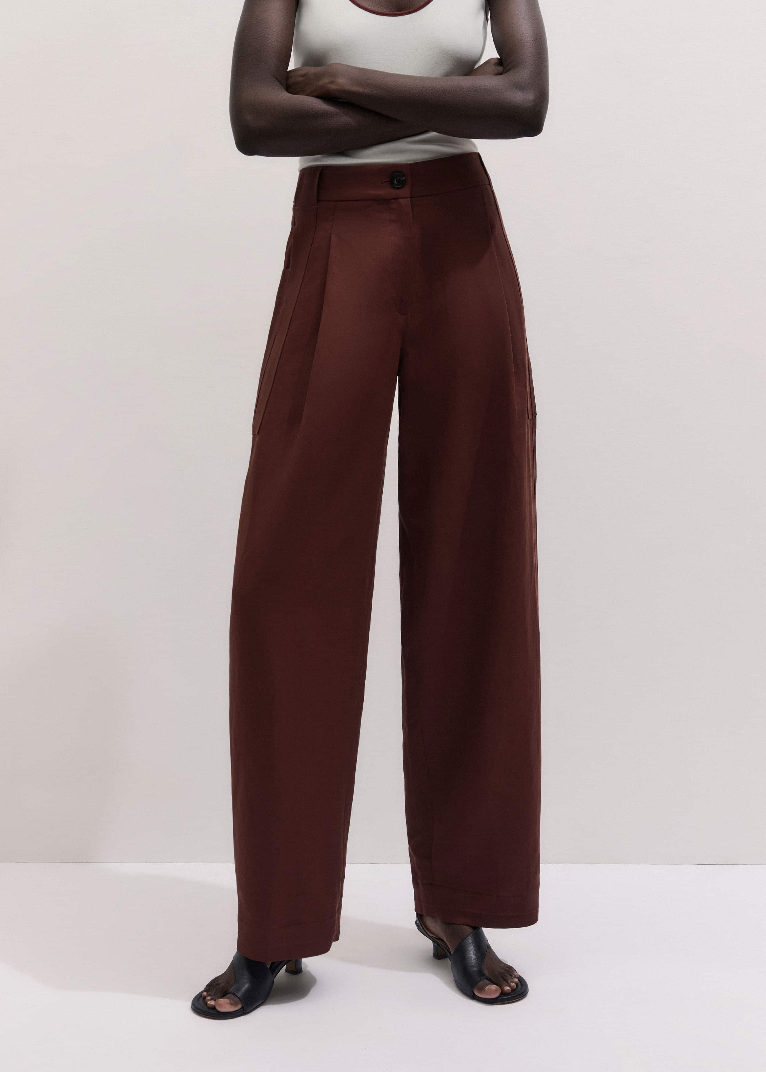 Cinnamon Brown Extreme Taper Pant