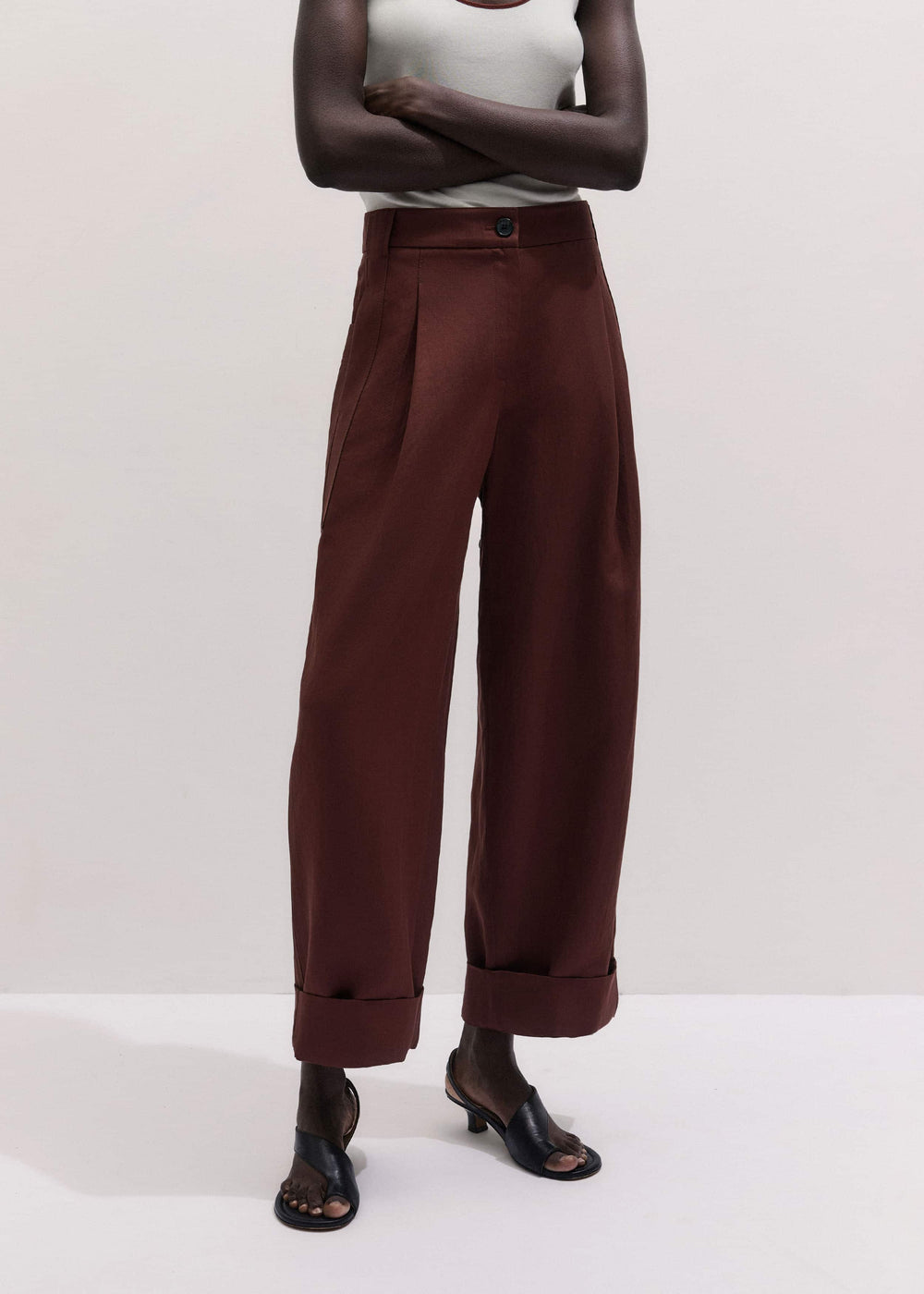 Cinnamon Brown Extreme Taper Pant