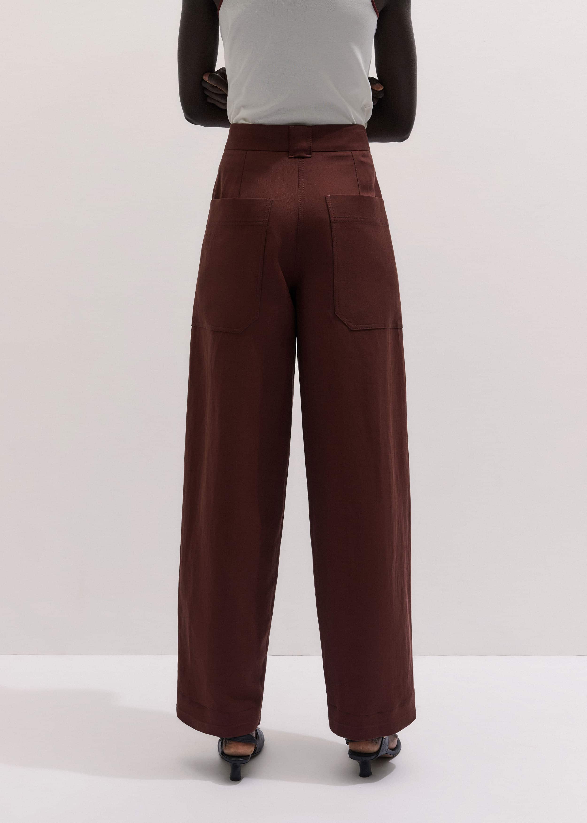 Cinnamon Brown Extreme Taper Pant