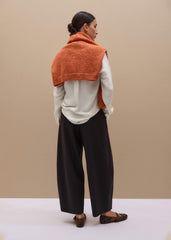 Brown Barrel-Leg Pant