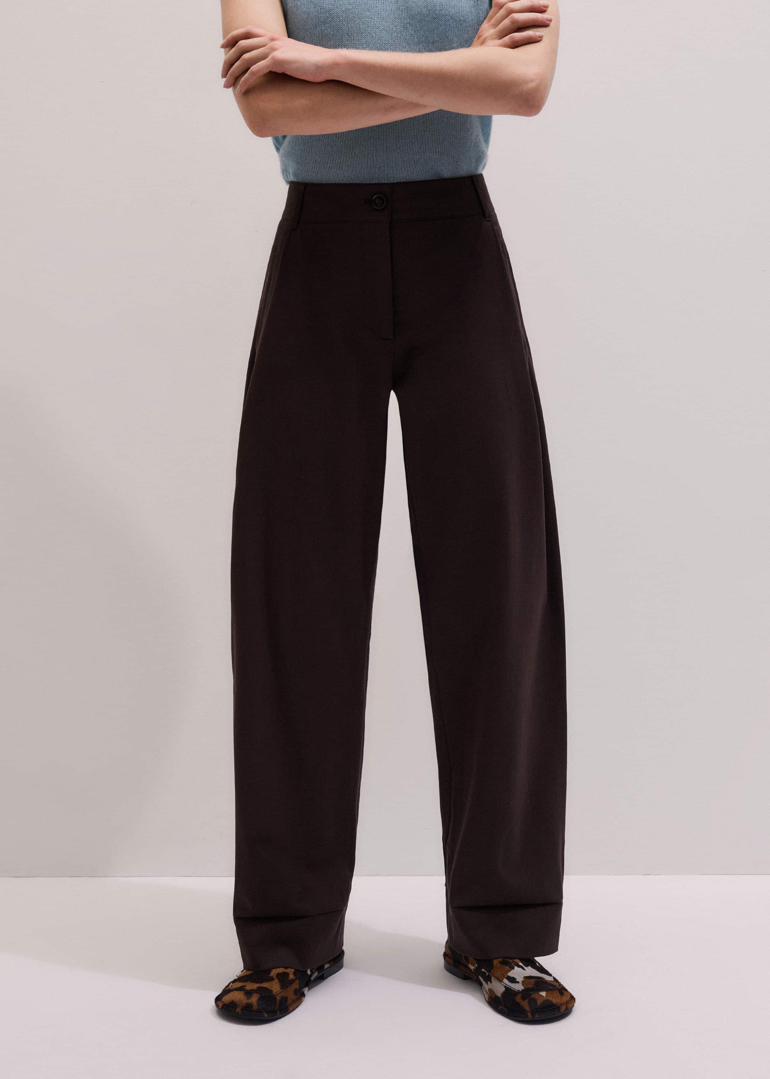 Chocolate Brown Clever Tapered Chino