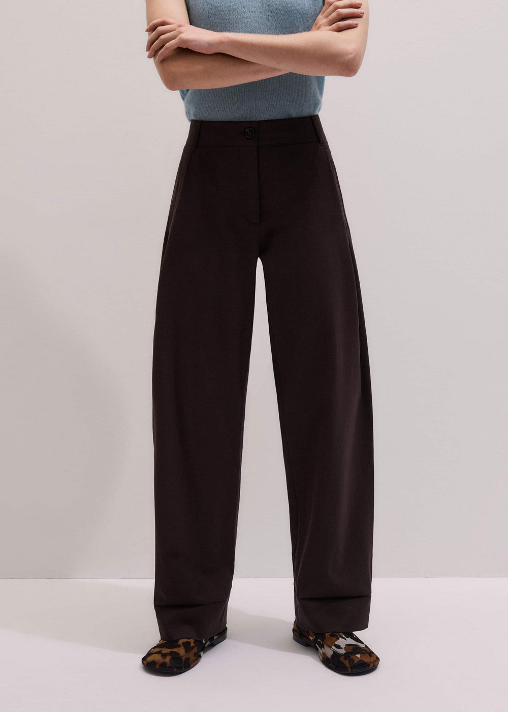 Chocolate Brown Clever Tapered Chino