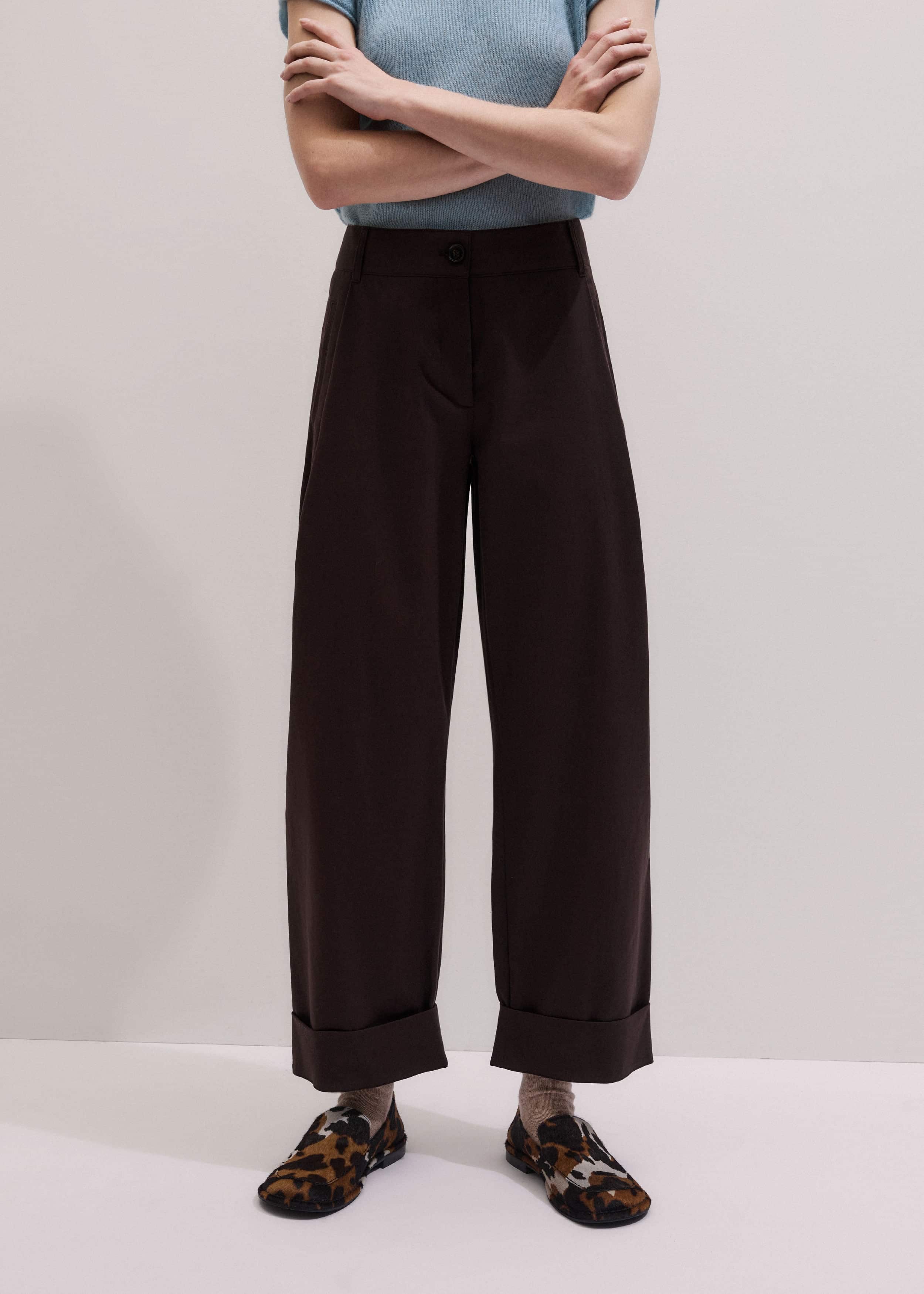 Chocolate Brown Clever Tapered Chino
