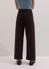 Chocolate Brown Clever Tapered Chino
