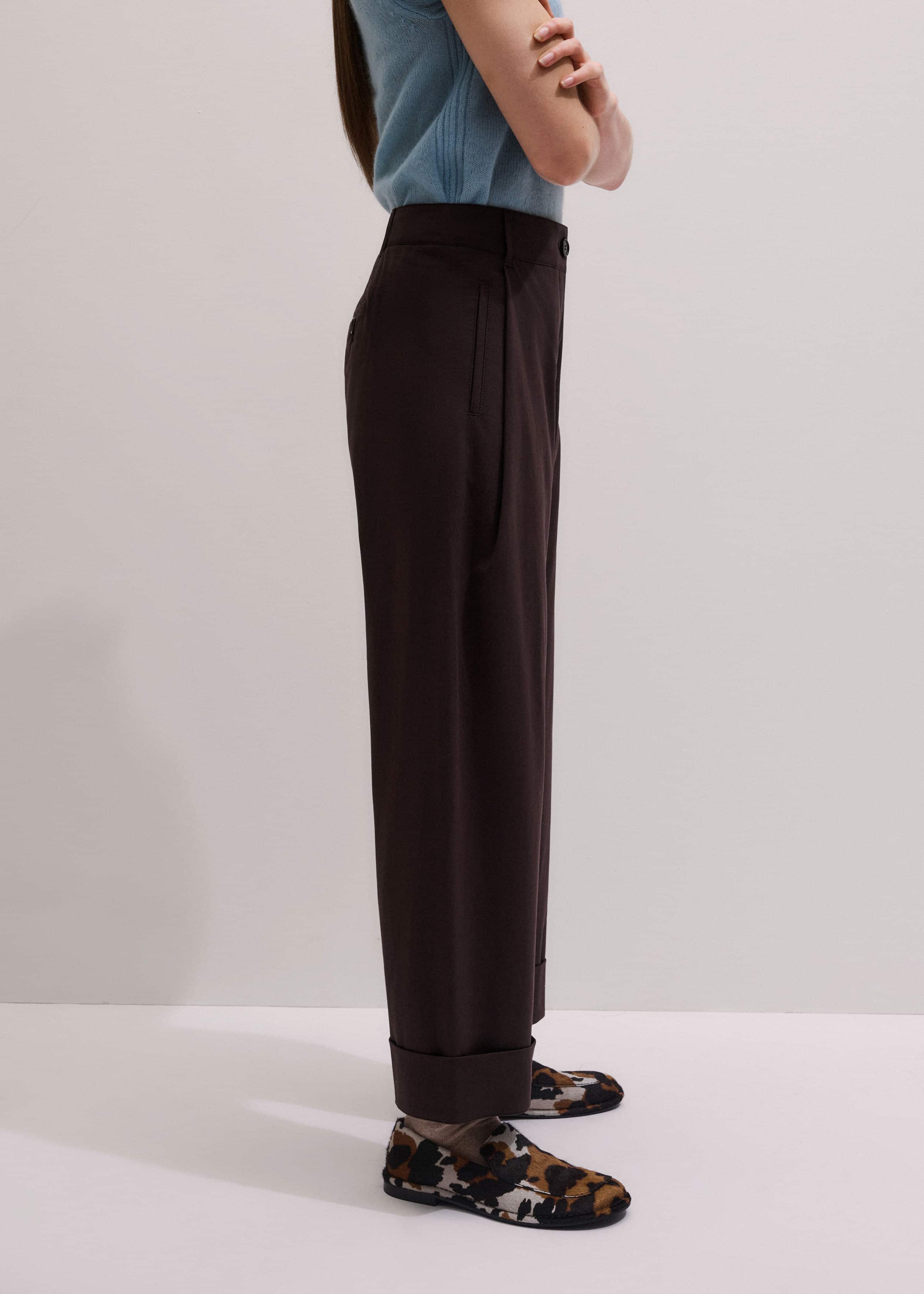 Chocolate Brown Clever Tapered Chino