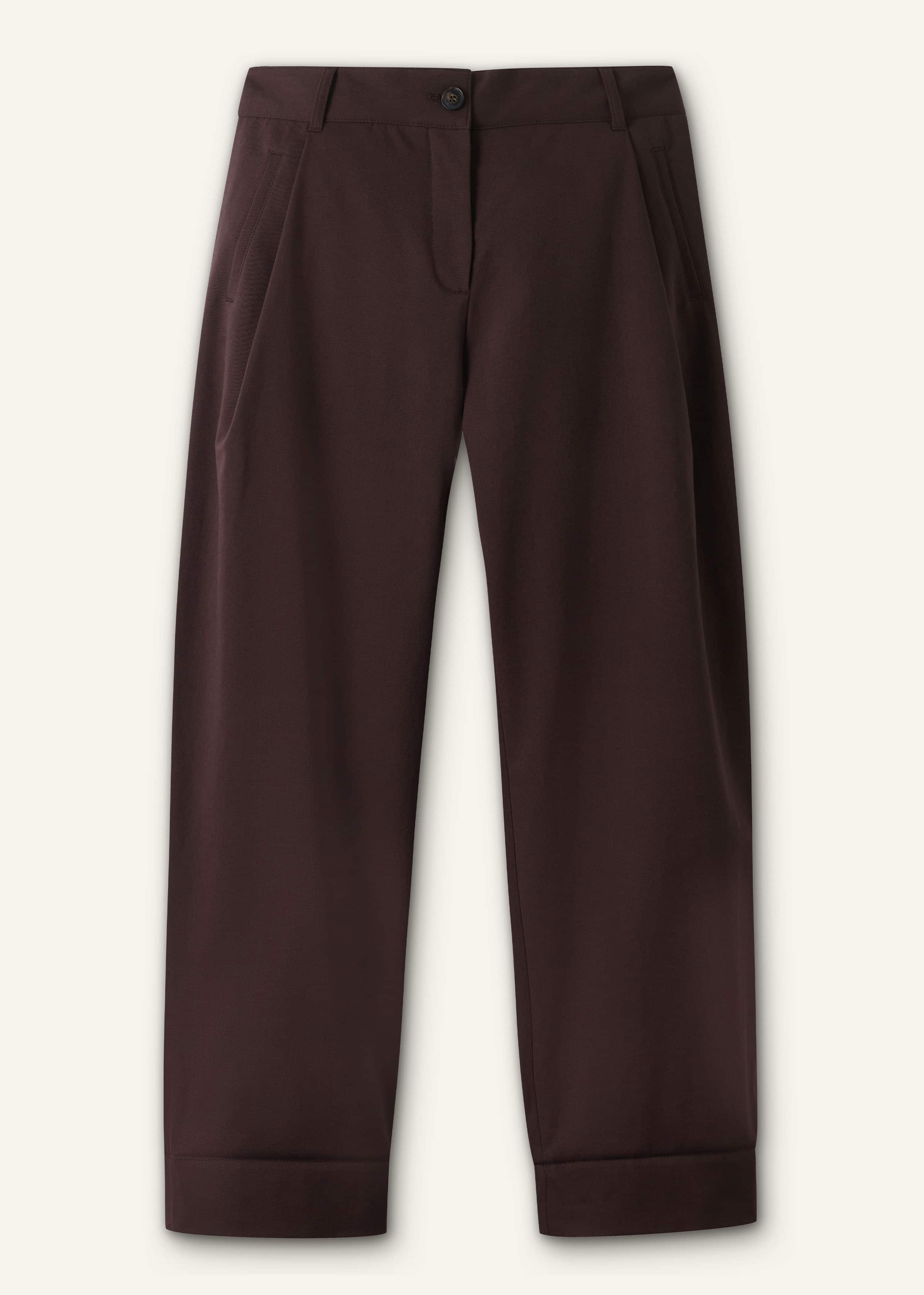 Chocolate Brown Clever Tapered Chino