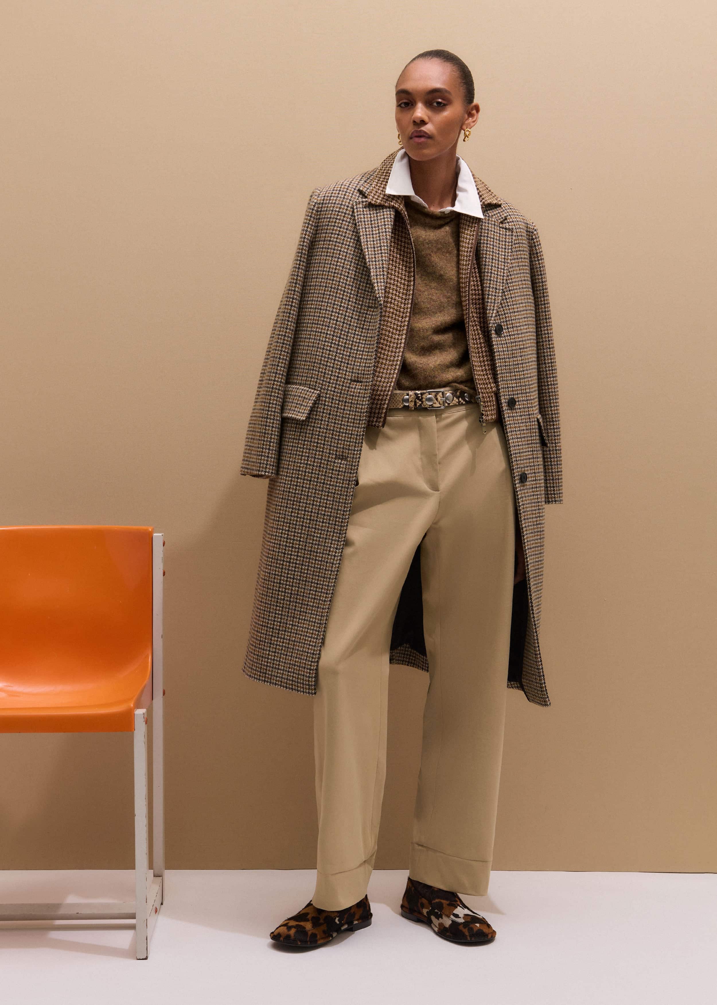 Brown Clever Tapered Chino