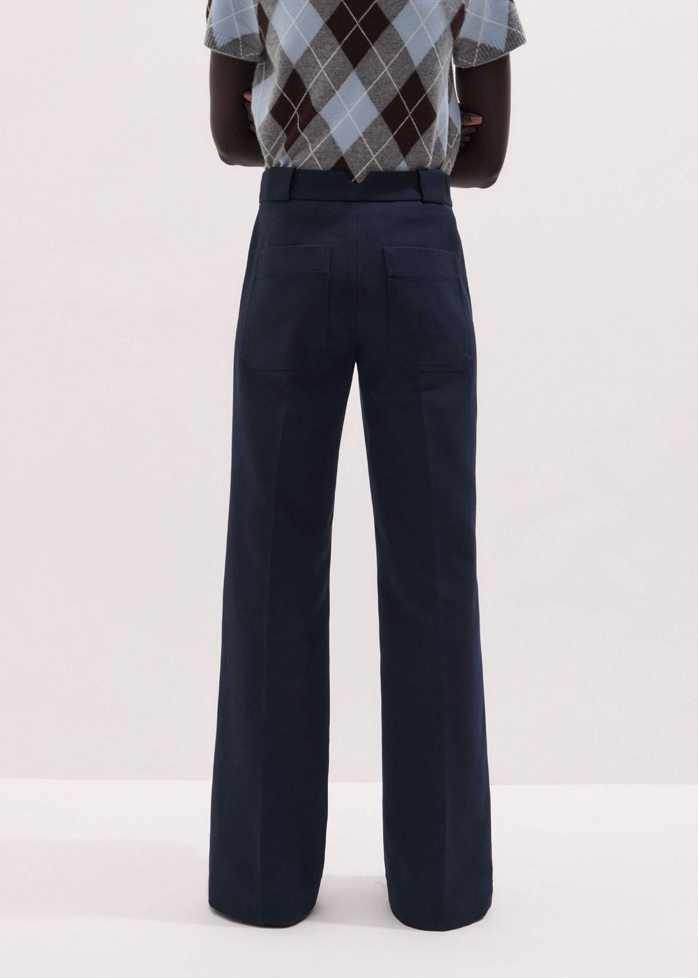 Navy Tailored Leg Elongator Pant