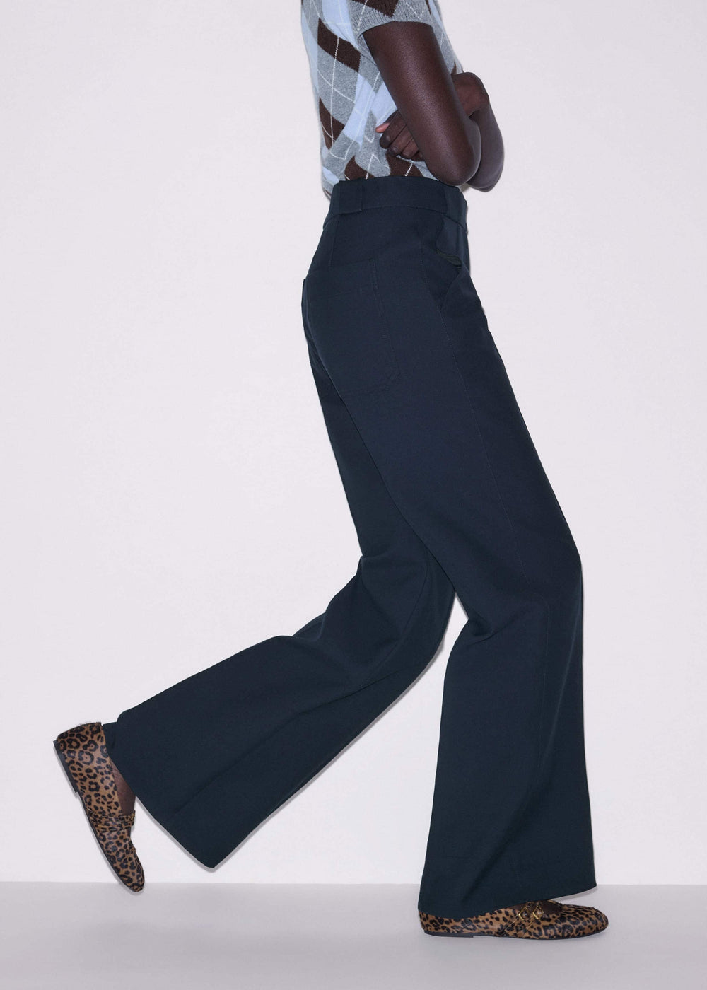 Navy Tailored Leg Elongator Pant