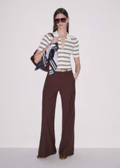Cinnamon Pinstripe Leg Elongator Pant