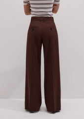 Cinnamon Pinstripe Leg Elongator Pant