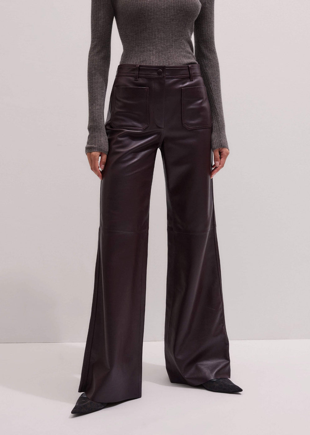 Red Boot Cut Pant
