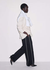 Black Wide Barrel Track Pant