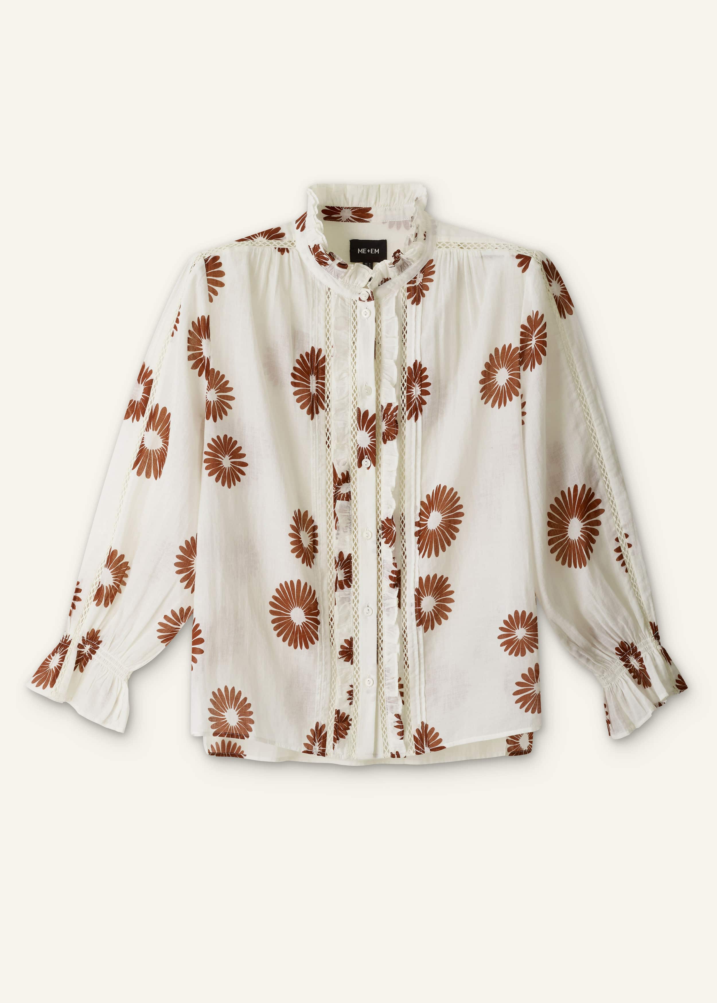 Cream Summer Swing Blouse