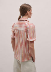 Pink Stripe Summer Blouse