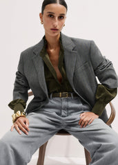 Olive Green Winter Blouse
