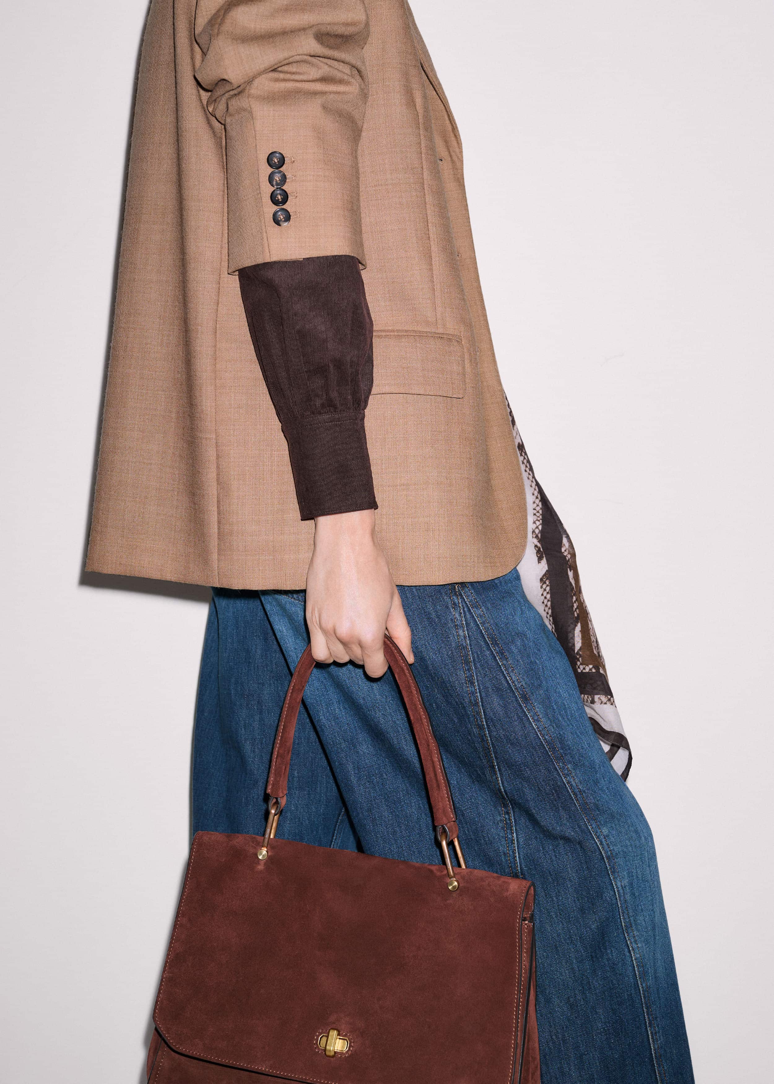 Brown Super Soft Micro Cord Blouse